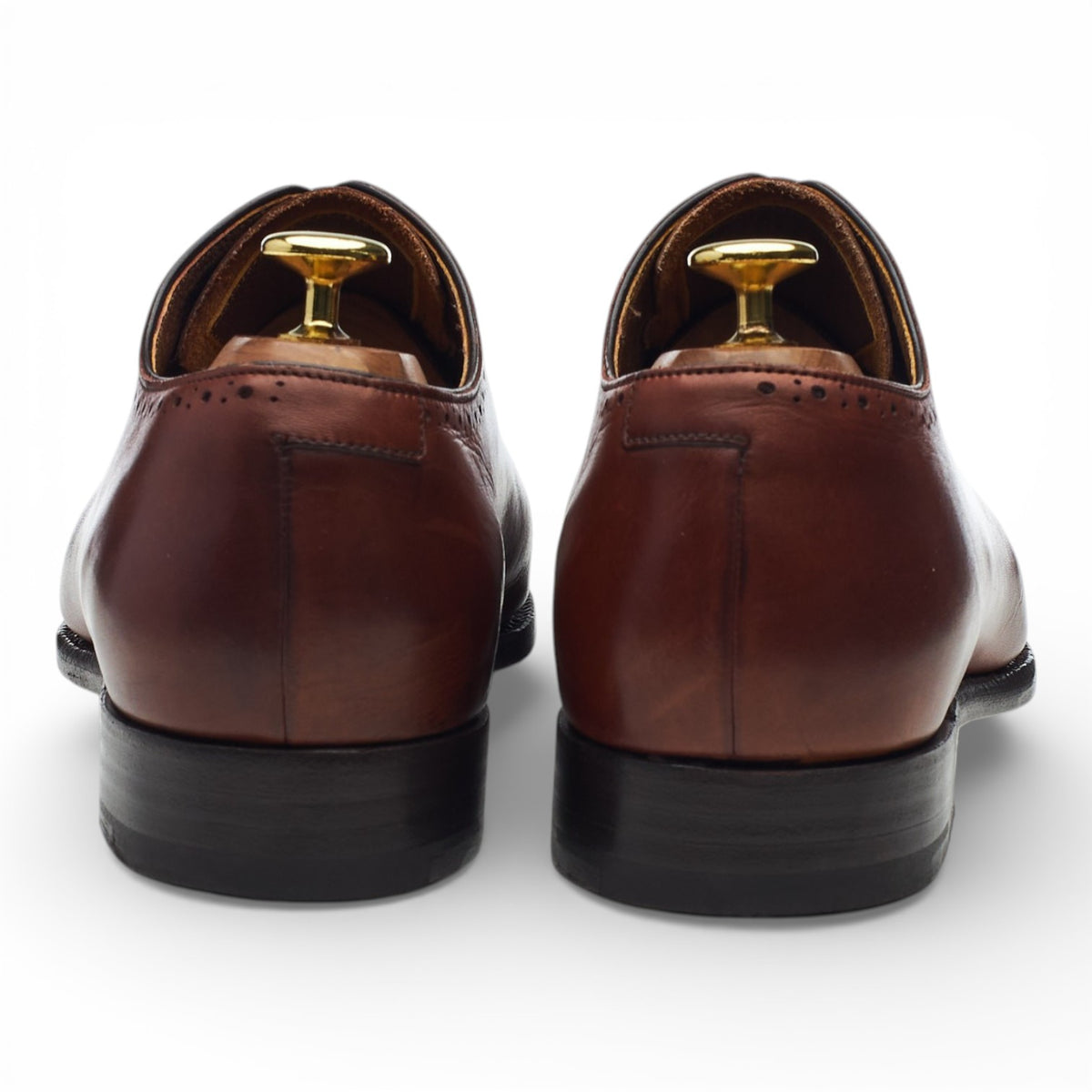 'Alderney' Tan Brown Leather Wholecut Oxford UK 8 FX