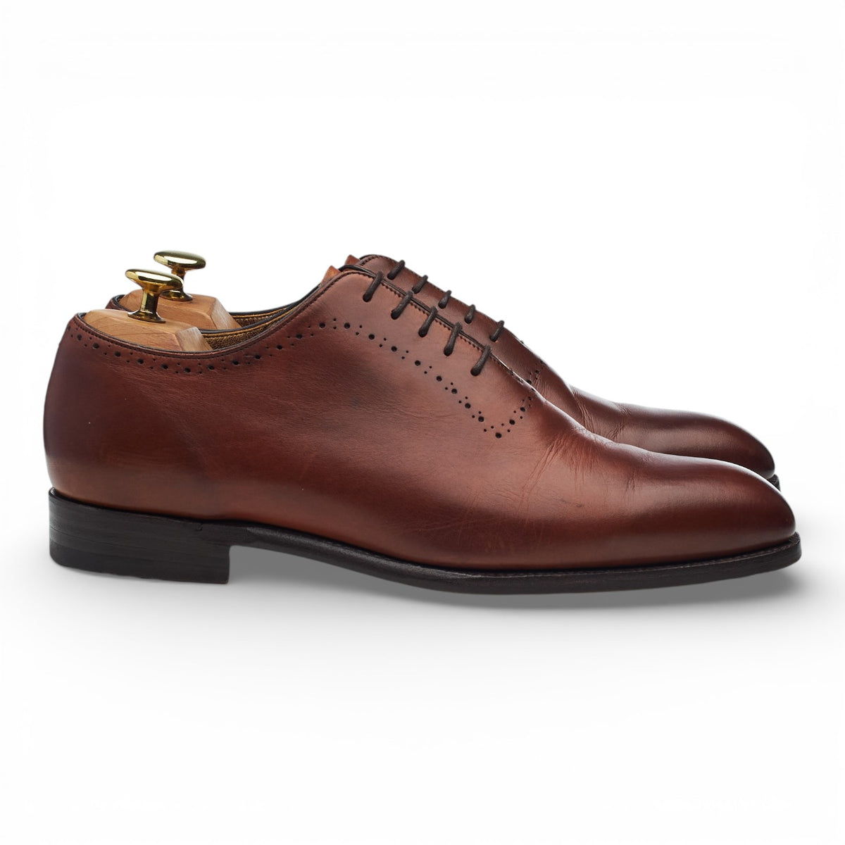 'Alderney' Tan Brown Leather Wholecut Oxford UK 8 FX