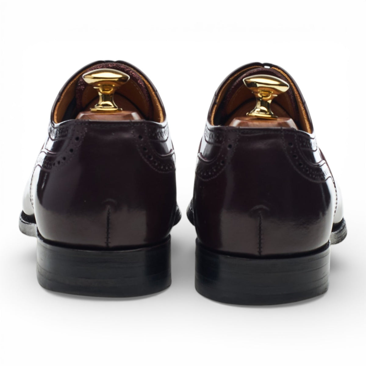 'Elgin' Burgundy Leather Oxford Semi Brogues UK 6 FX
