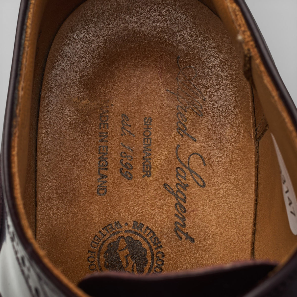 'Elgin' Burgundy Leather Oxford Semi Brogues UK 6 FX