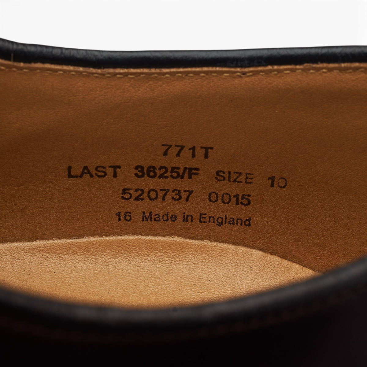 '771' Burgundy Leather Derby UK 10 F