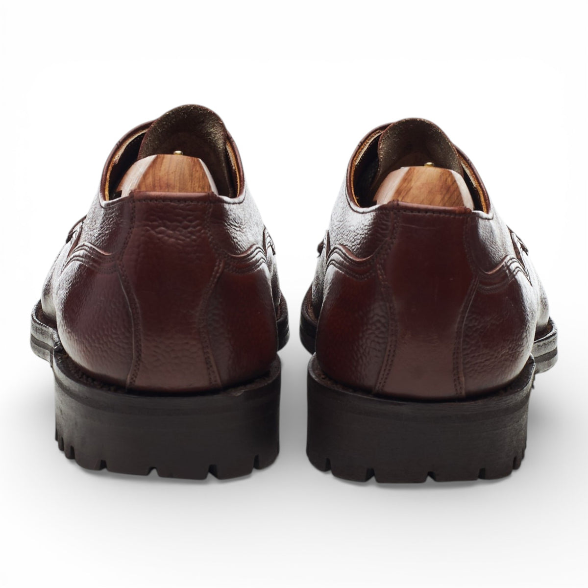 Hoggs of Fife 'Tenby' Brown Leather Veldtschoen Derby UK 8 F