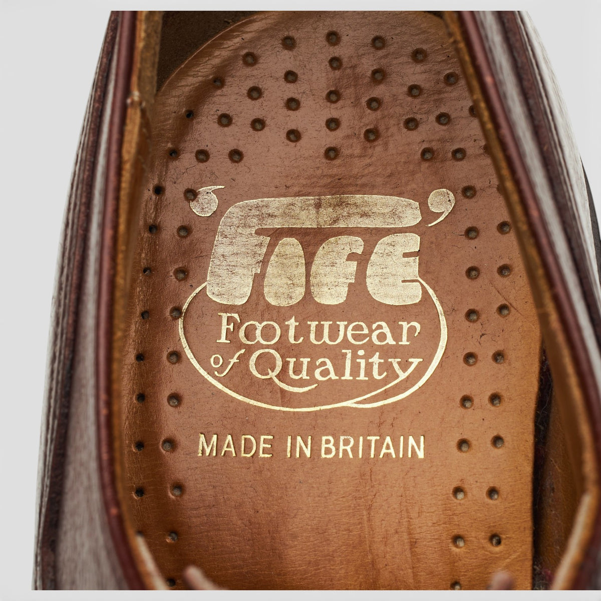 Hoggs of Fife 'Tenby' Brown Leather Veldtschoen Derby UK 8 F