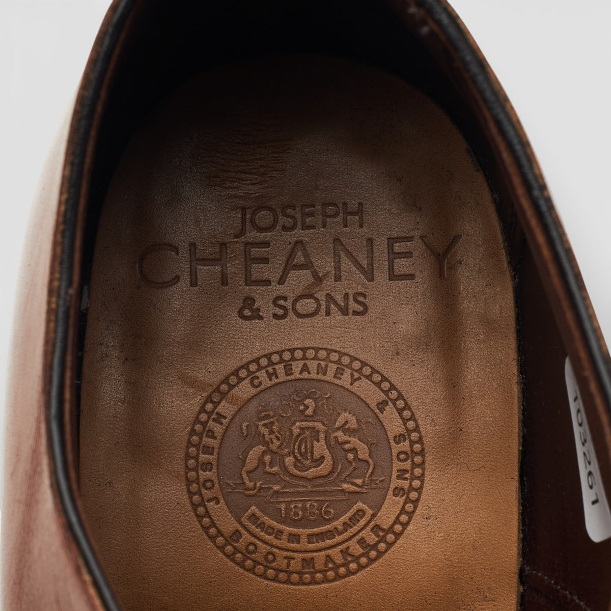 'Daventry' Tan Brown Leather Oxford Semi Brogues UK 9 F