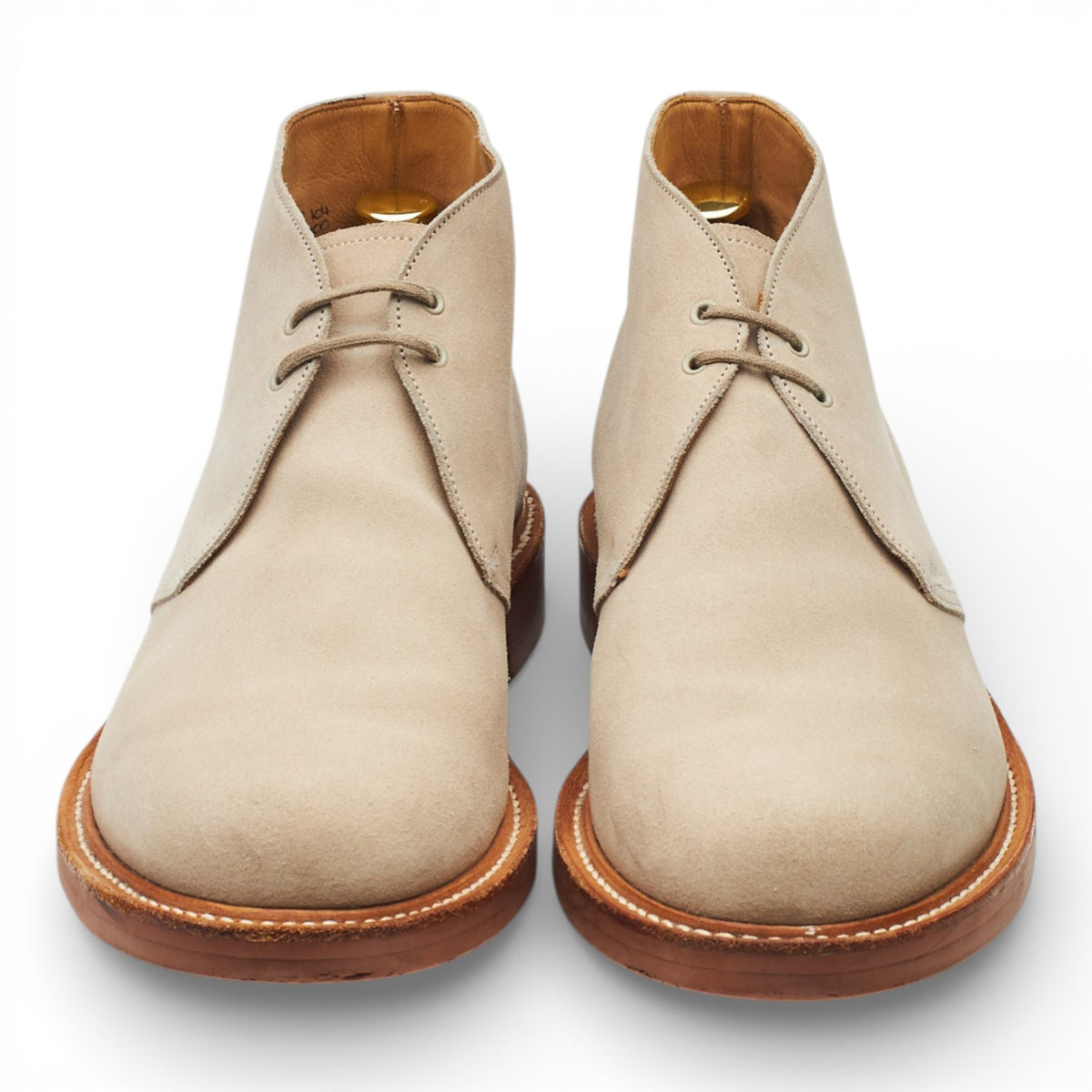'Berwick' Beige Suede Chukka Boots UK 9.5 F