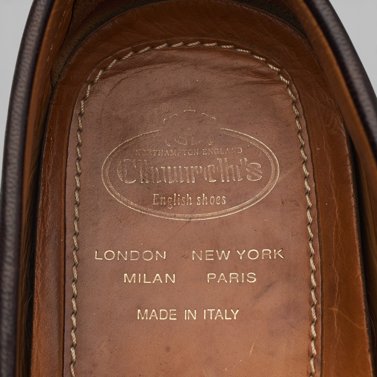 Dark Brown Leather Driving Loafers UK 9.5