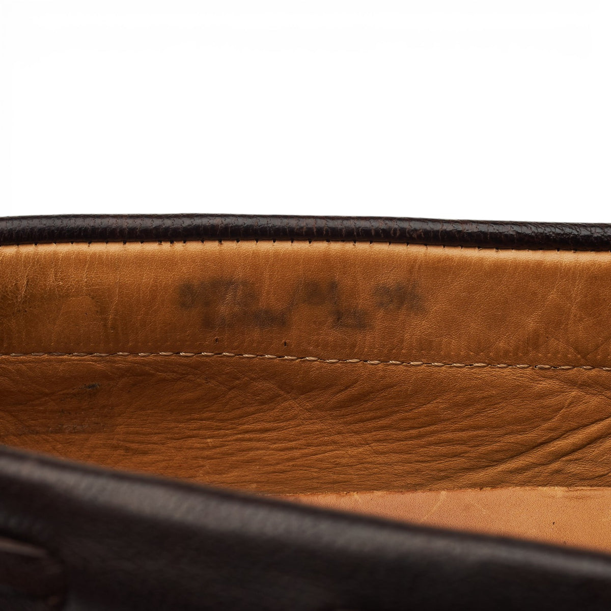 Dark Brown Leather Driving Loafers UK 9.5