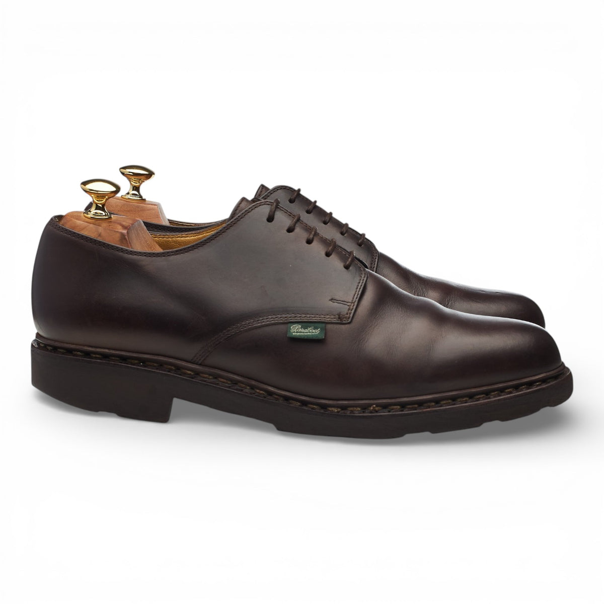 'Arles' Dark Brown Nubuck Leather Derby UK 10