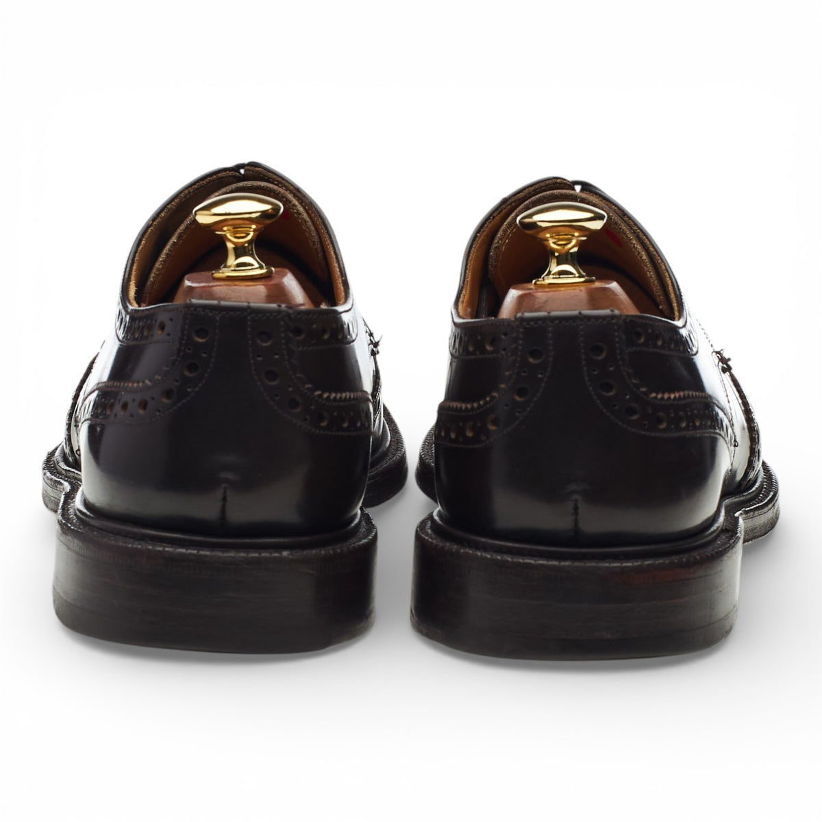 'Kenton' Dark Brown Leather Derby Brogues UK 9 F