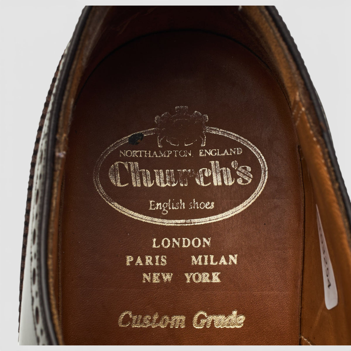 'Kenton' Dark Brown Leather Derby Brogues UK 9 F