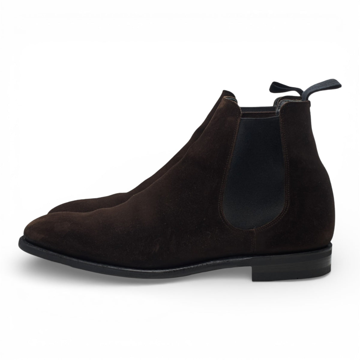 'Prenton' Dark Brown Suede Chelsea Boots UK 7 G