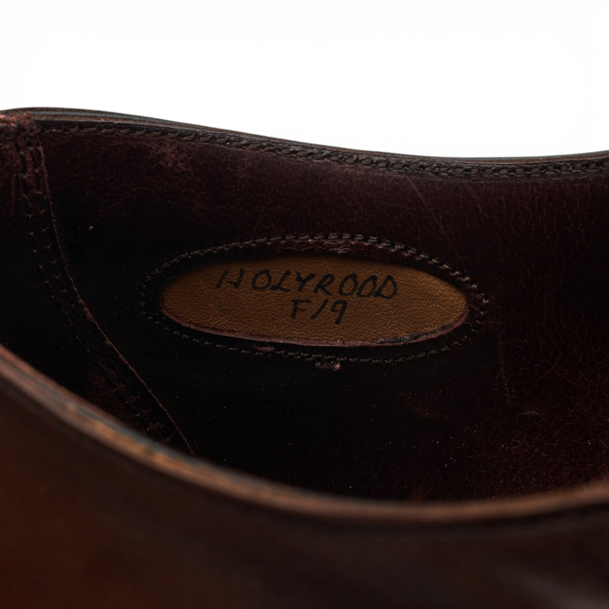 'Holyrood' Brown Leather Double Monk Strap UK 9 F