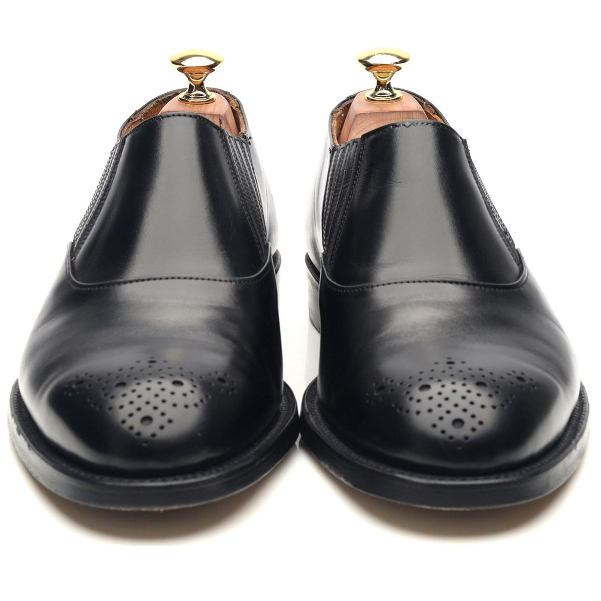 Black Leather Lazyman Loafer UK 7.5