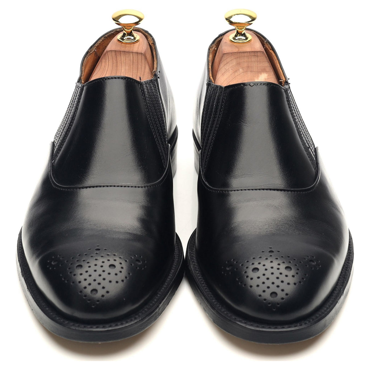 Black Leather Lazyman Loafer UK 7.5
