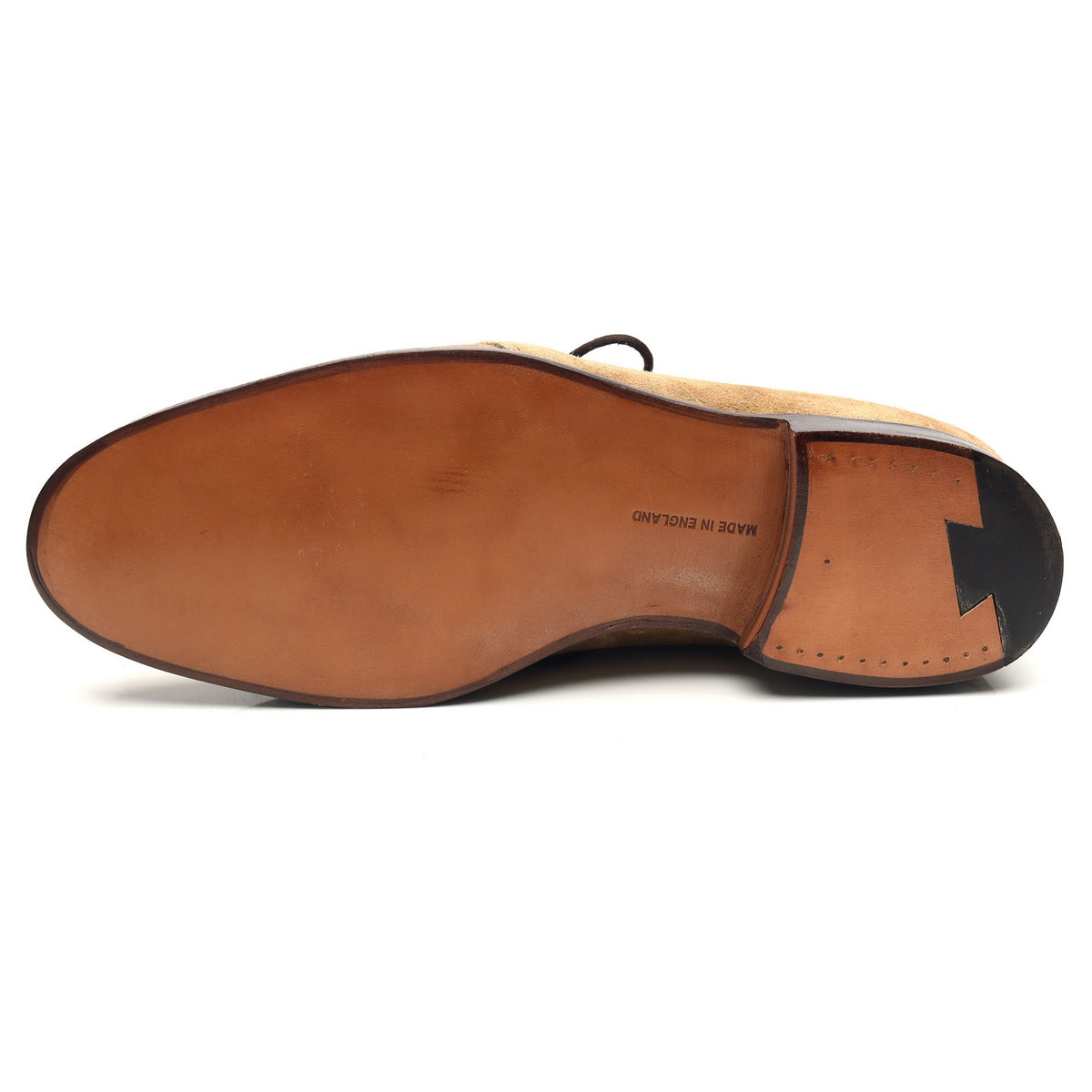 &#39;M7339&#39; Beige Suede Chukka Boots UK 8