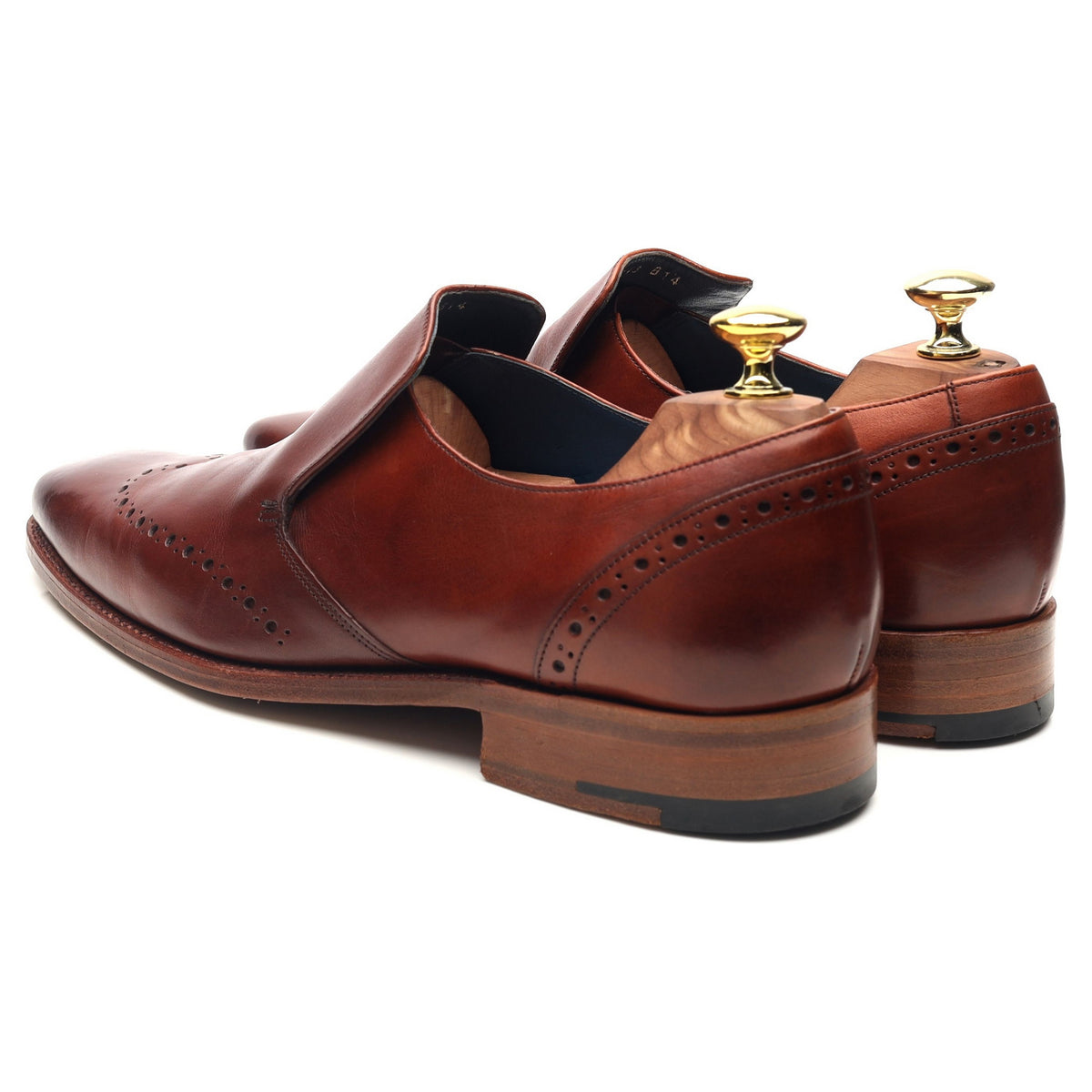 &#39;Bourne&#39; Brown Leather Loafers UK 7.5 F