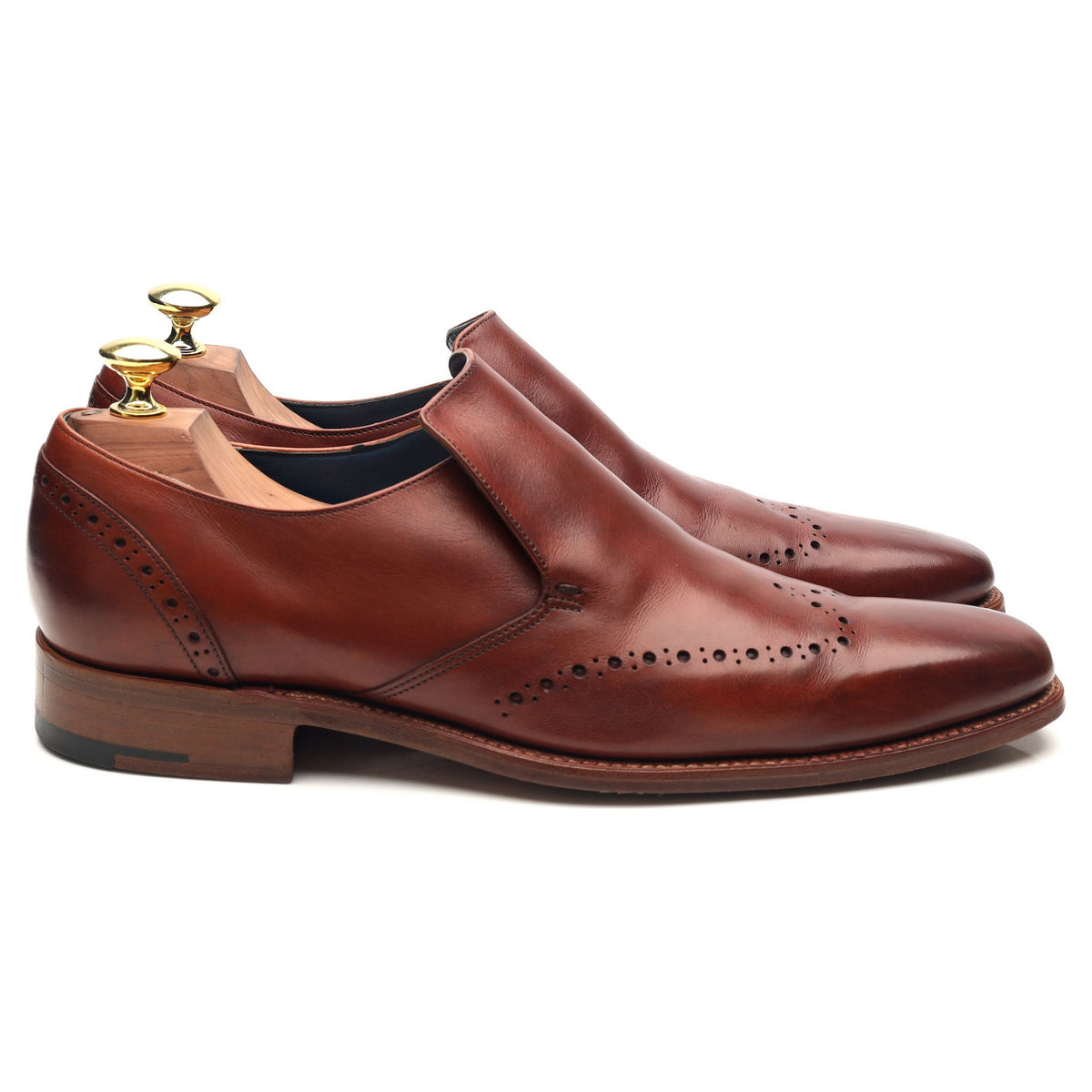 &#39;Bourne&#39; Brown Leather Loafers UK 7.5 F