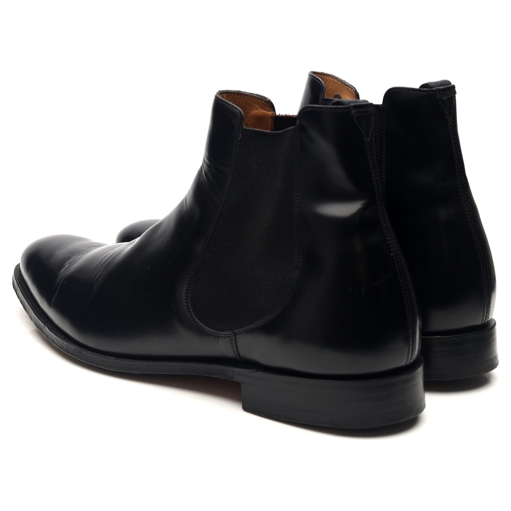 Houston' Black Leather Chelsea Boots UK 9.5 G - Abbot's Shoes