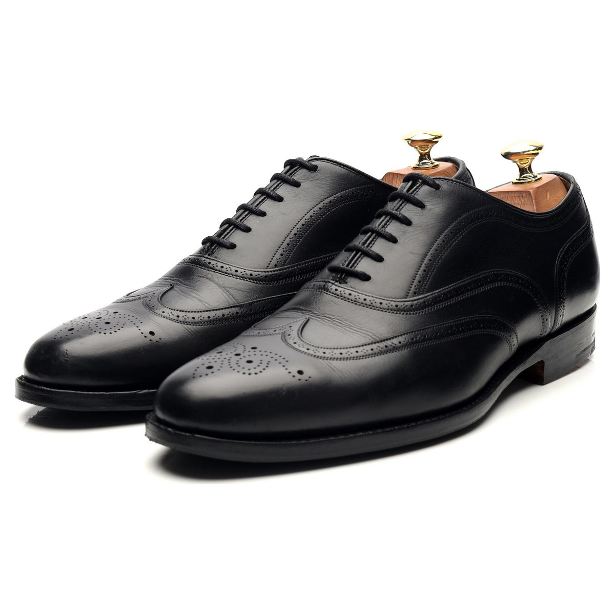 &#39;Gunthorpe&#39; Black Leather Oxford UK 8 G