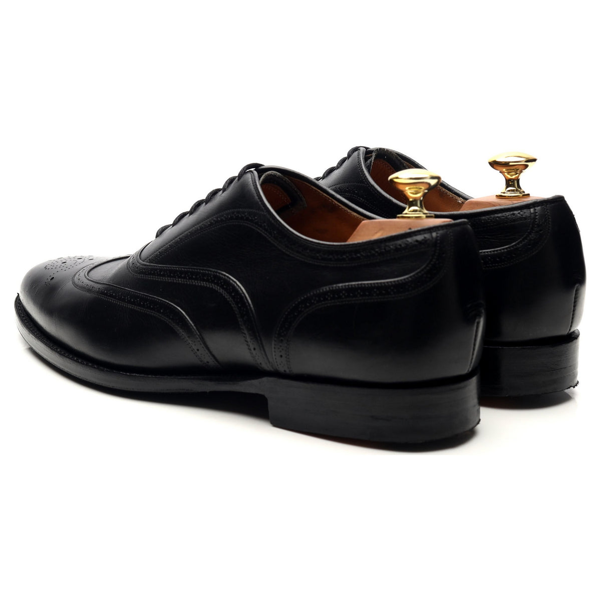 &#39;Gunthorpe&#39; Black Leather Oxford UK 8 G