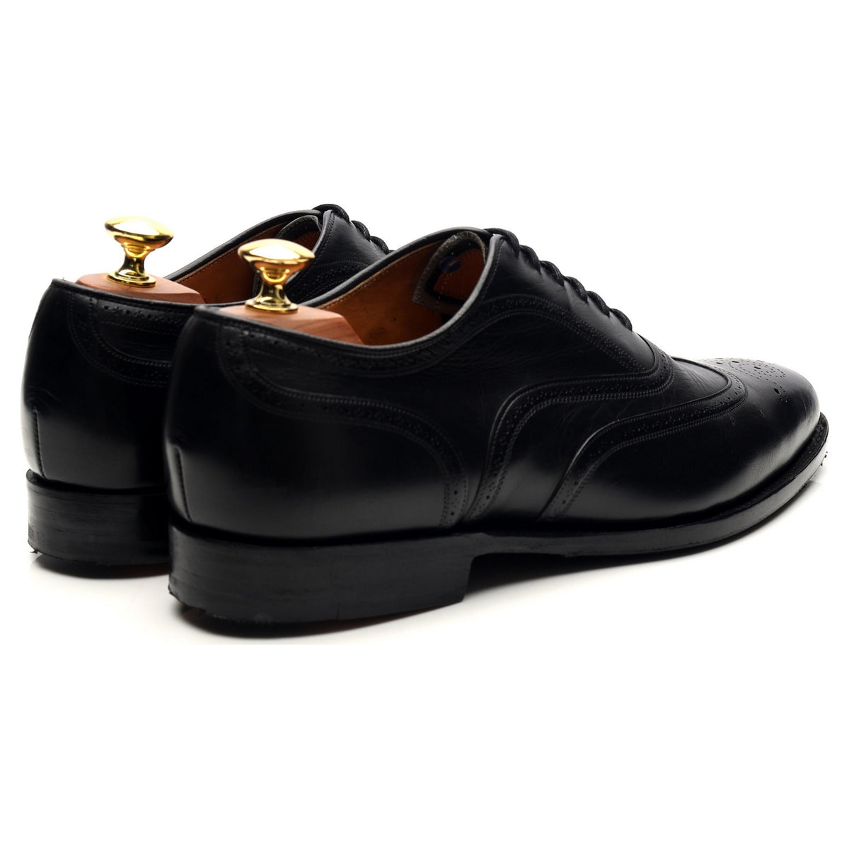 &#39;Gunthorpe&#39; Black Leather Oxford UK 8 G