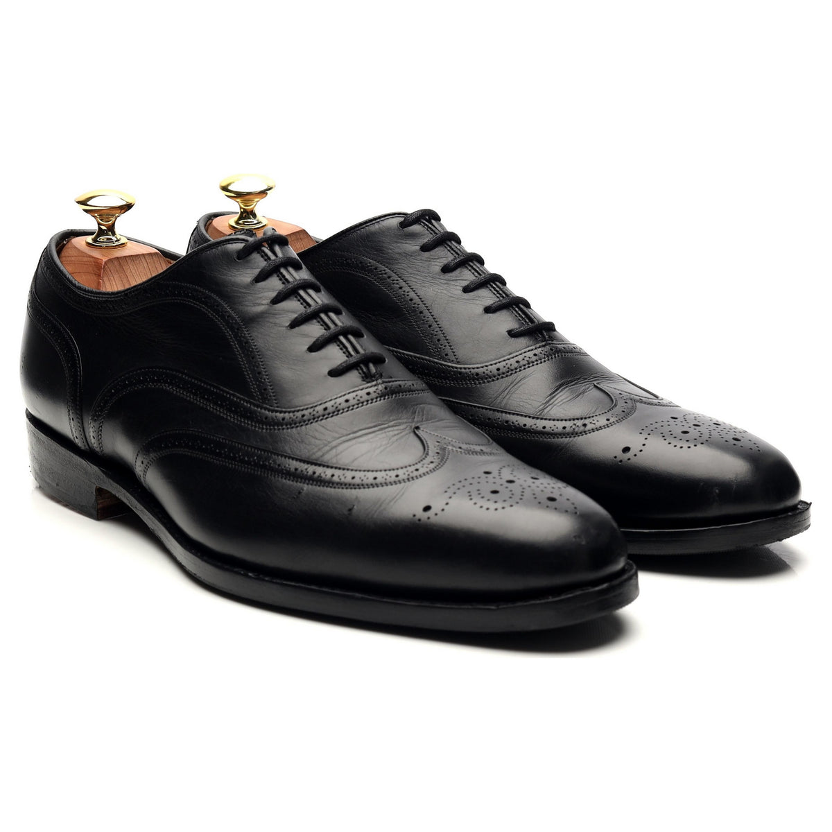 &#39;Gunthorpe&#39; Black Leather Oxford UK 8 G