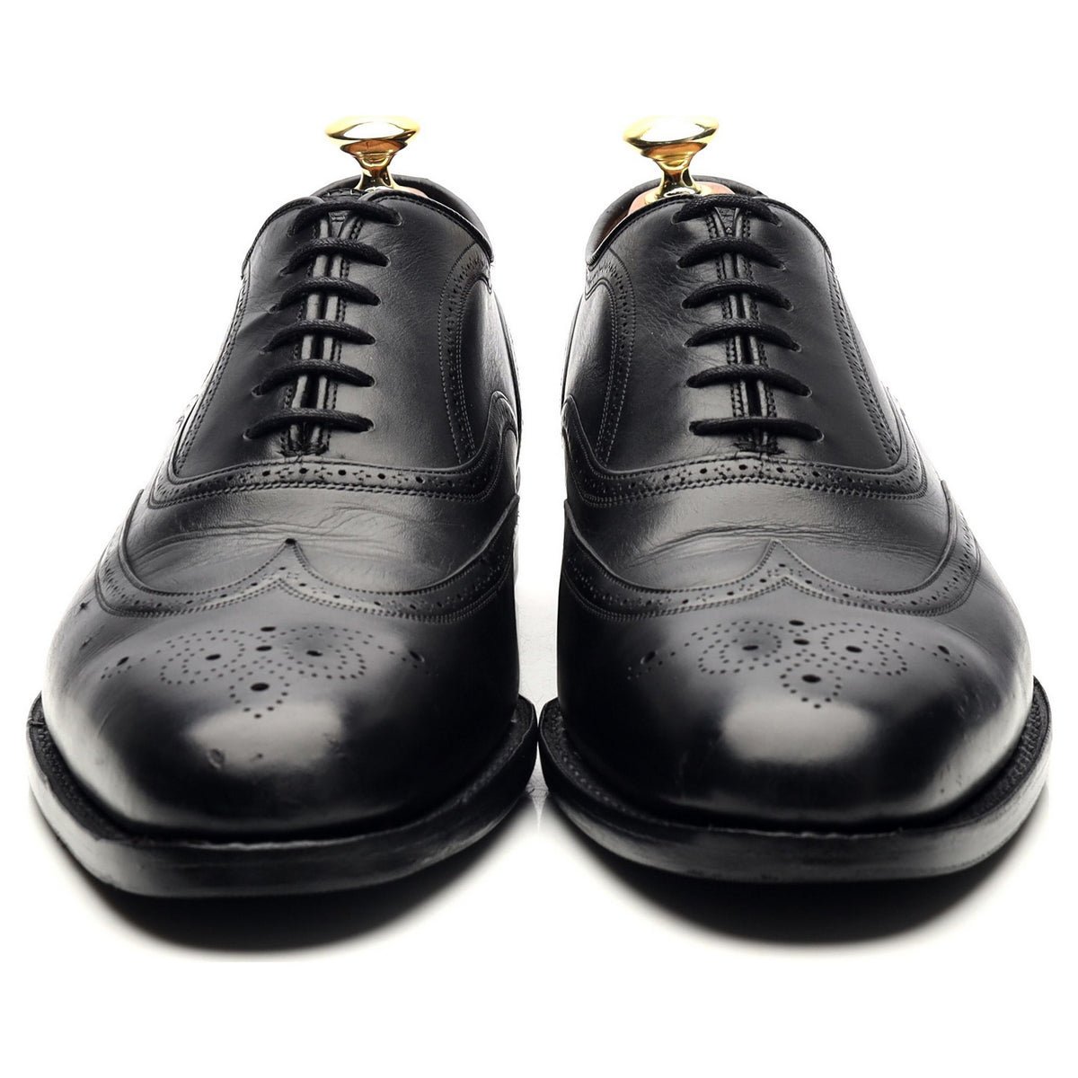 &#39;Gunthorpe&#39; Black Leather Oxford UK 8 G