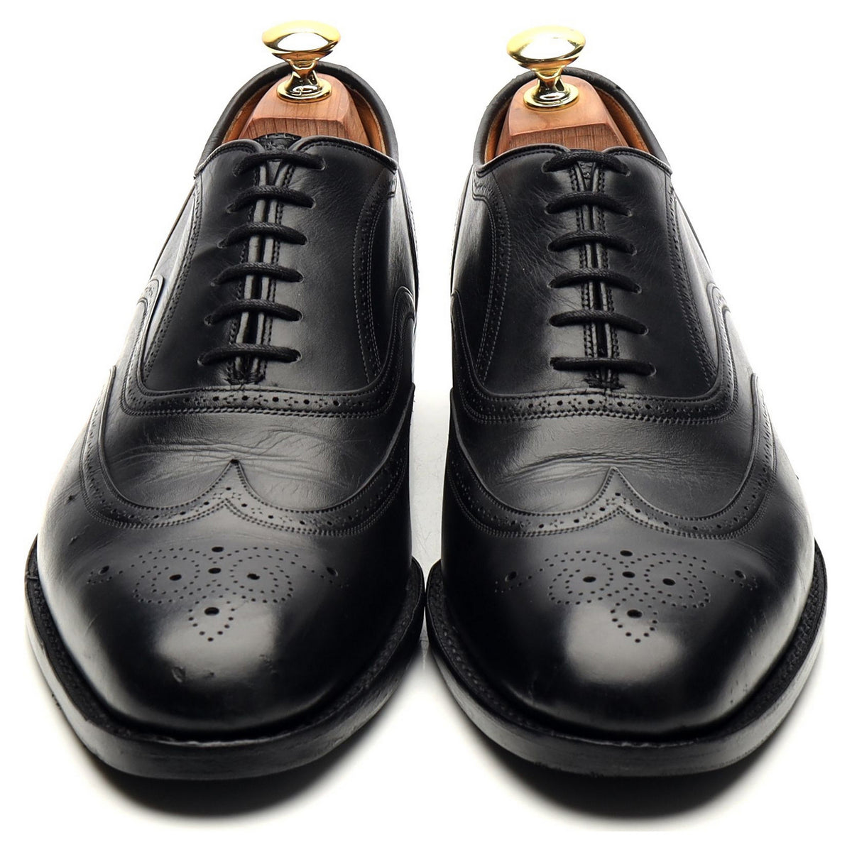 &#39;Gunthorpe&#39; Black Leather Oxford UK 8 G