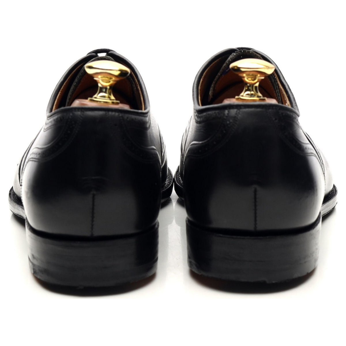 &#39;Gunthorpe&#39; Black Leather Oxford UK 8 G