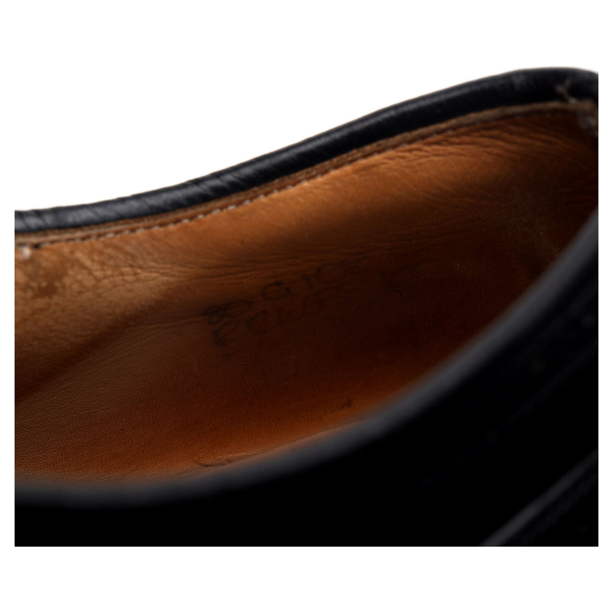 &#39;Gunthorpe&#39; Black Leather Oxford UK 8 G