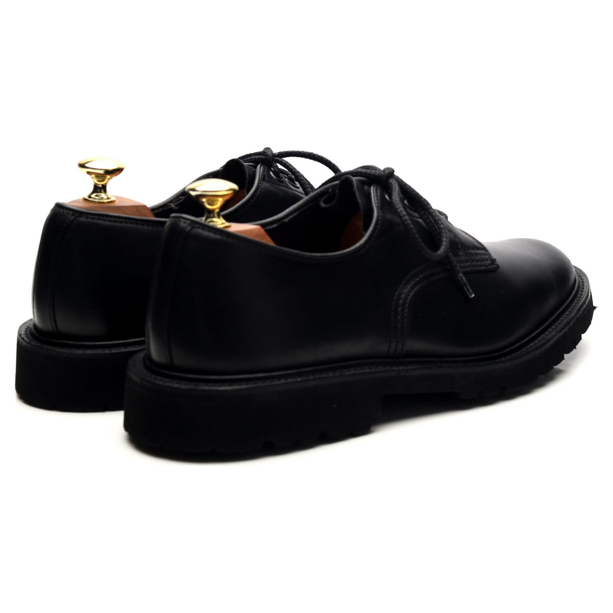 &#39;Daniel&#39; Black Leather Derby UK 7