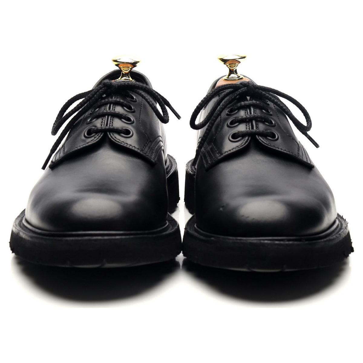 &#39;Daniel&#39; Black Leather Derby UK 7