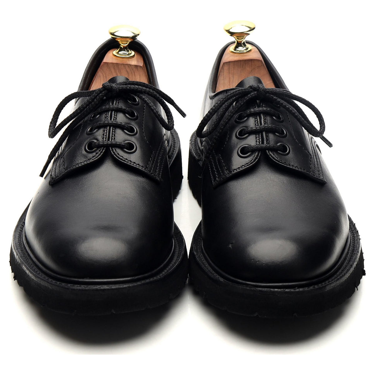 &#39;Daniel&#39; Black Leather Derby UK 7