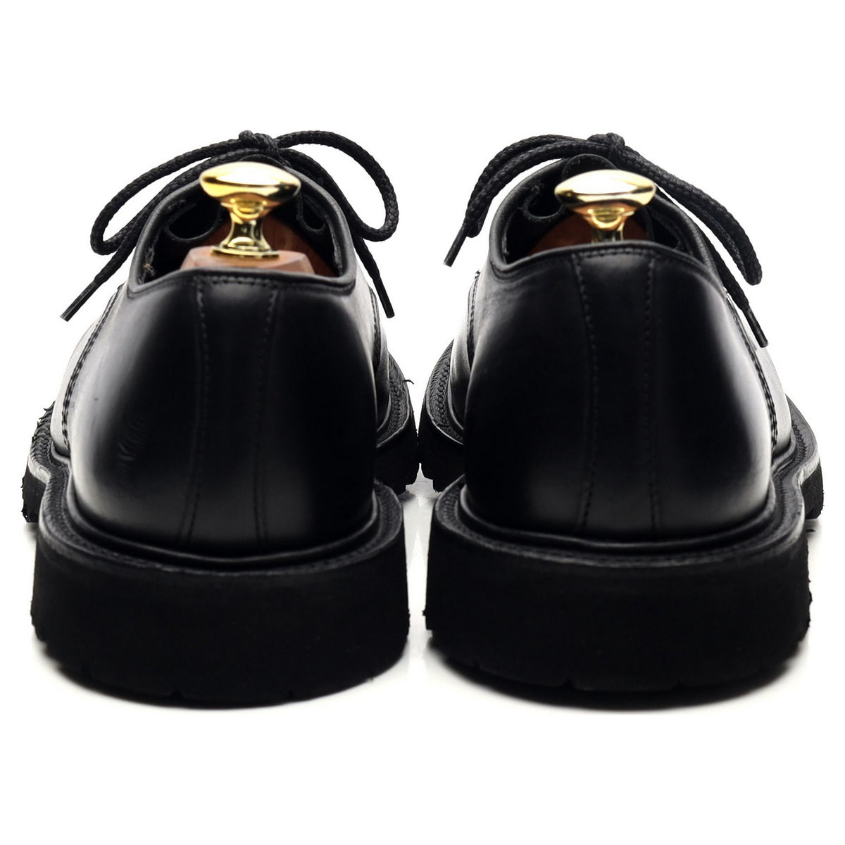 &#39;Daniel&#39; Black Leather Derby UK 7