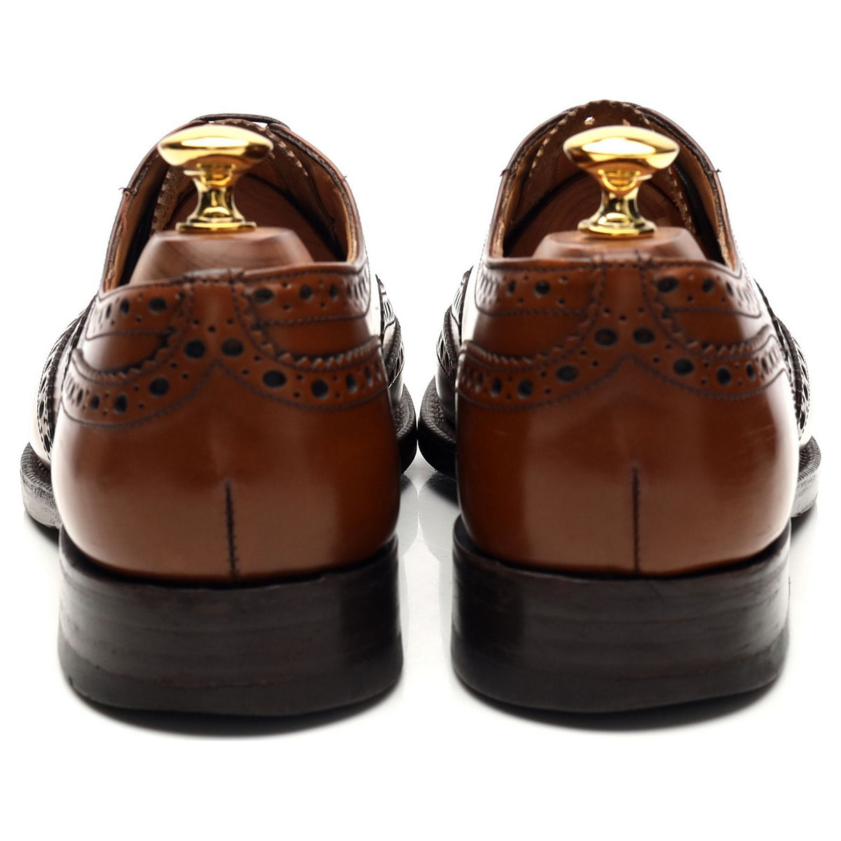 &#39;Burwood&#39; Brown Leather Oxford Brogues UK 6 F