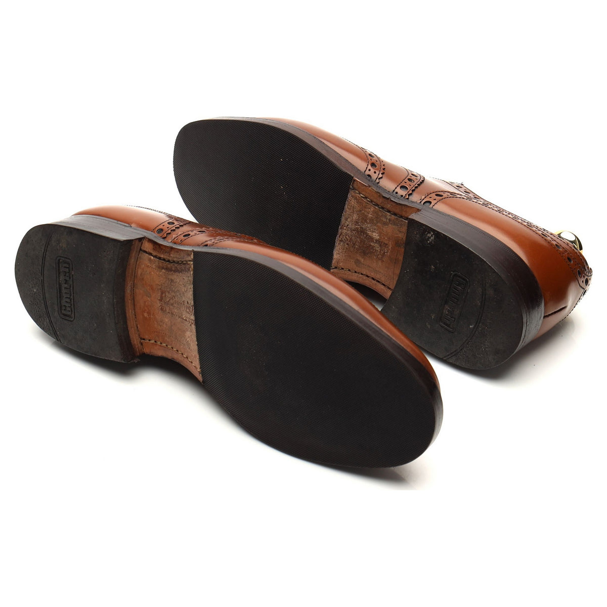 &#39;Burwood&#39; Brown Leather Oxford Brogues UK 6 F