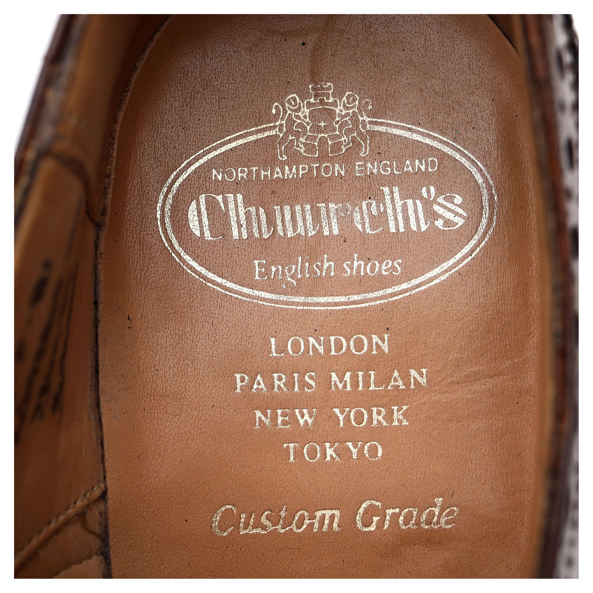 &#39;Burwood&#39; Brown Leather Oxford Brogues UK 6 F