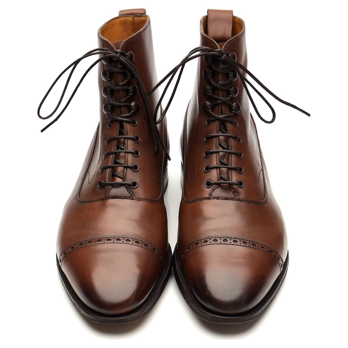 &#39;Shannon&#39; Brown Leather Boots UK 7 E