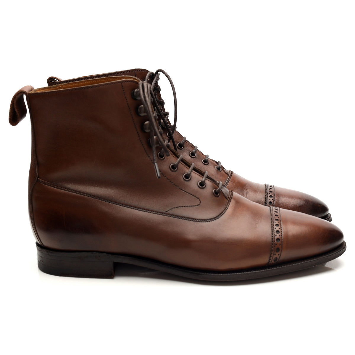 &#39;Shannon&#39; Brown Leather Boots UK 7 E
