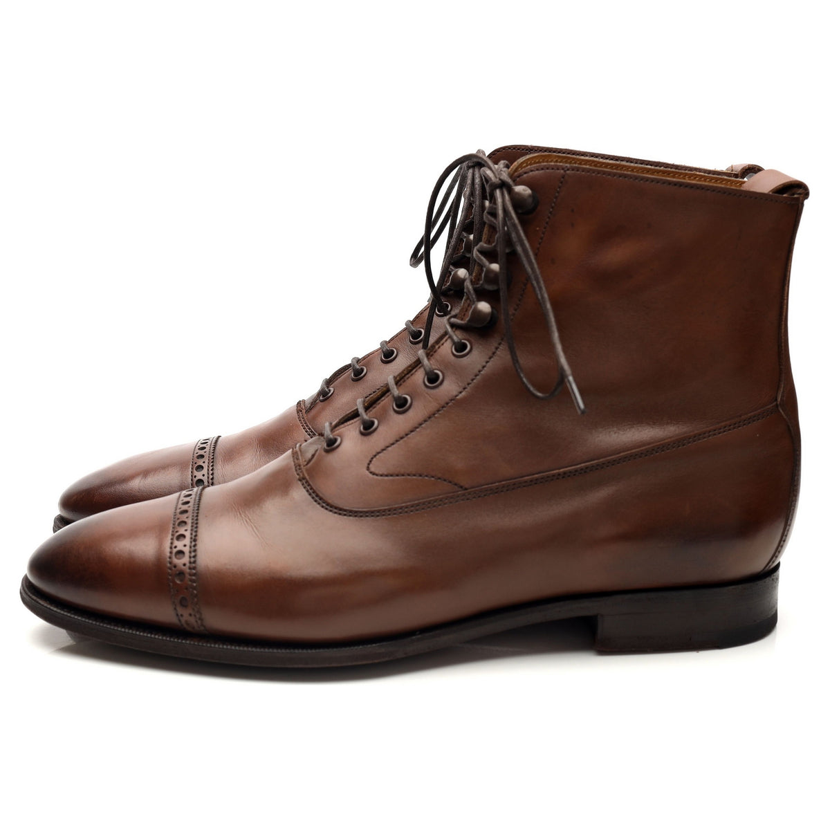 &#39;Shannon&#39; Brown Leather Boots UK 7 E
