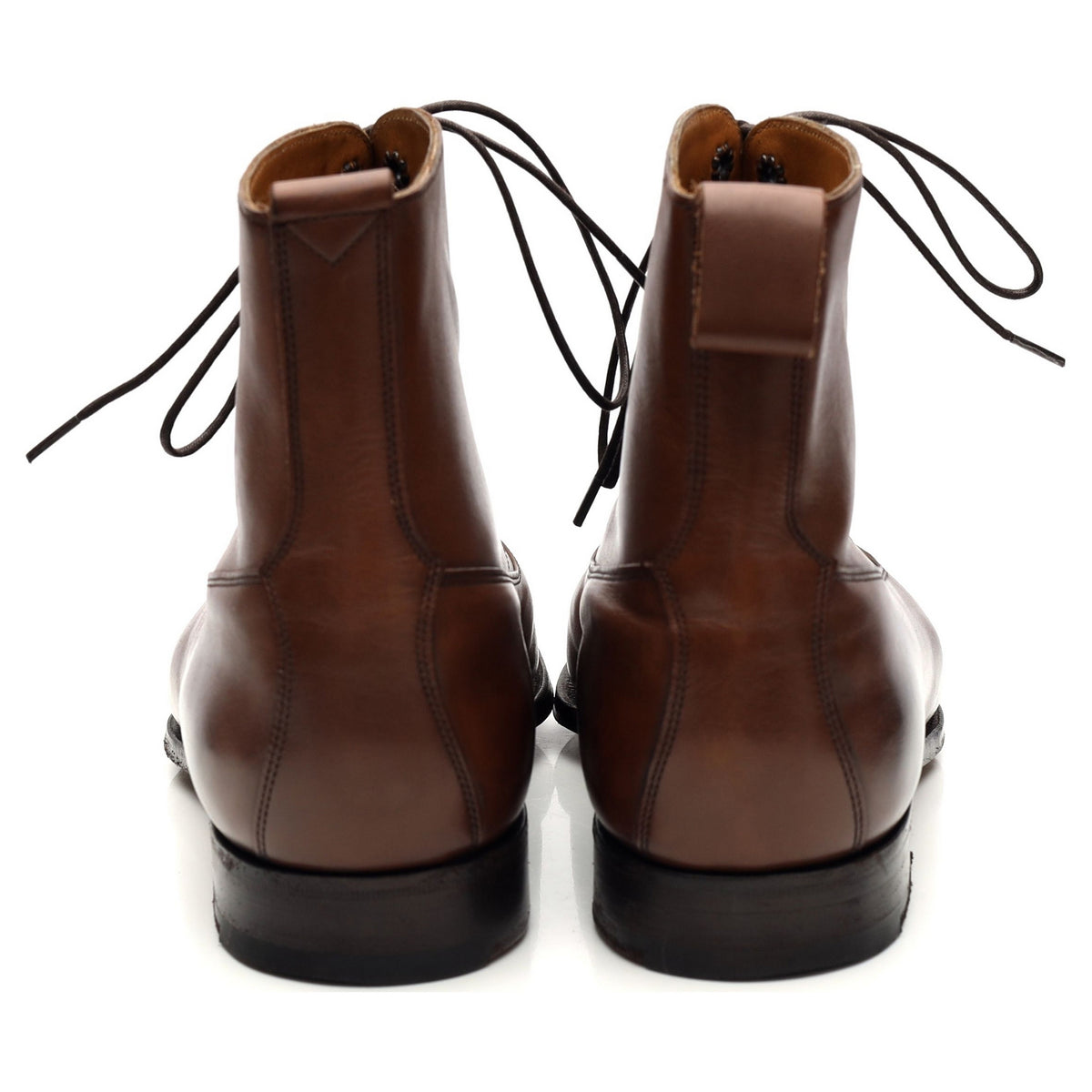 &#39;Shannon&#39; Brown Leather Boots UK 7 E