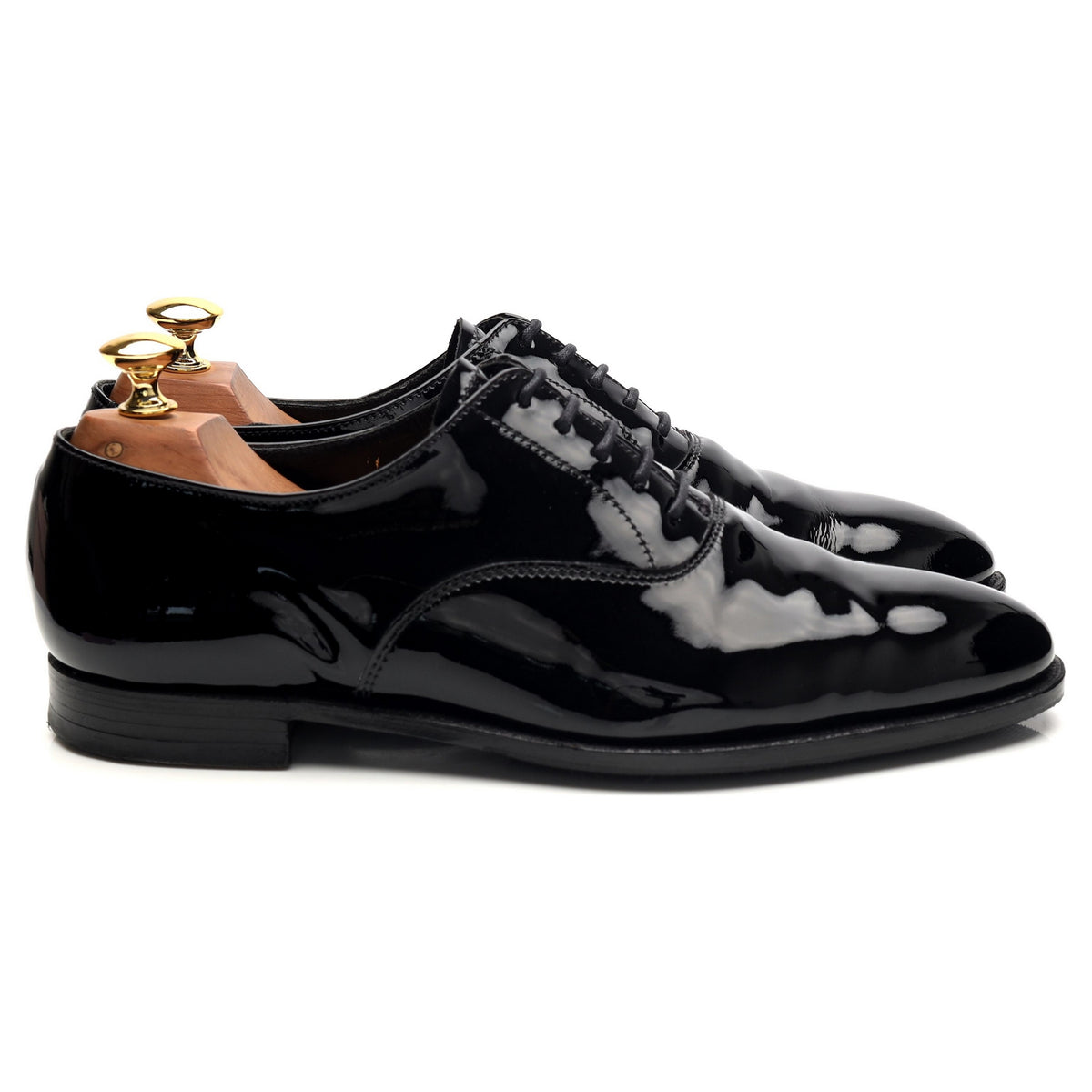 &#39;Overton&#39; Black Patent Leather Oxford UK 6.5 E
