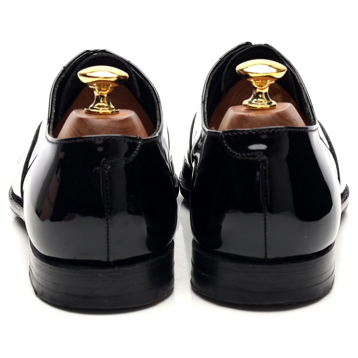 &#39;Overton&#39; Black Patent Leather Oxford UK 6.5 E