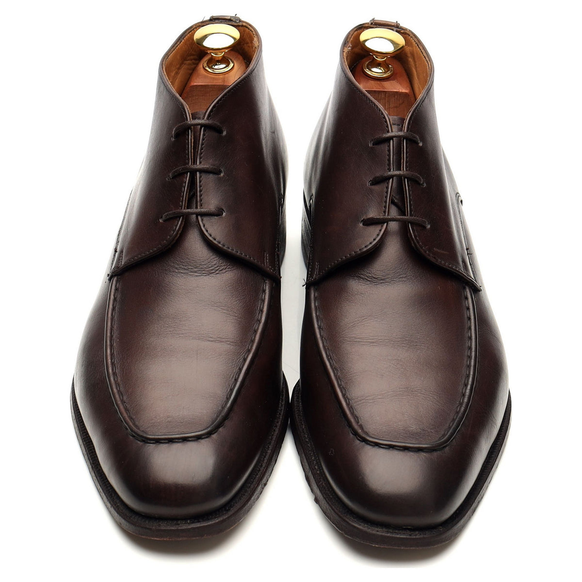 Dark Brown Leather Chukka Boots UK 9.5 US 10 D