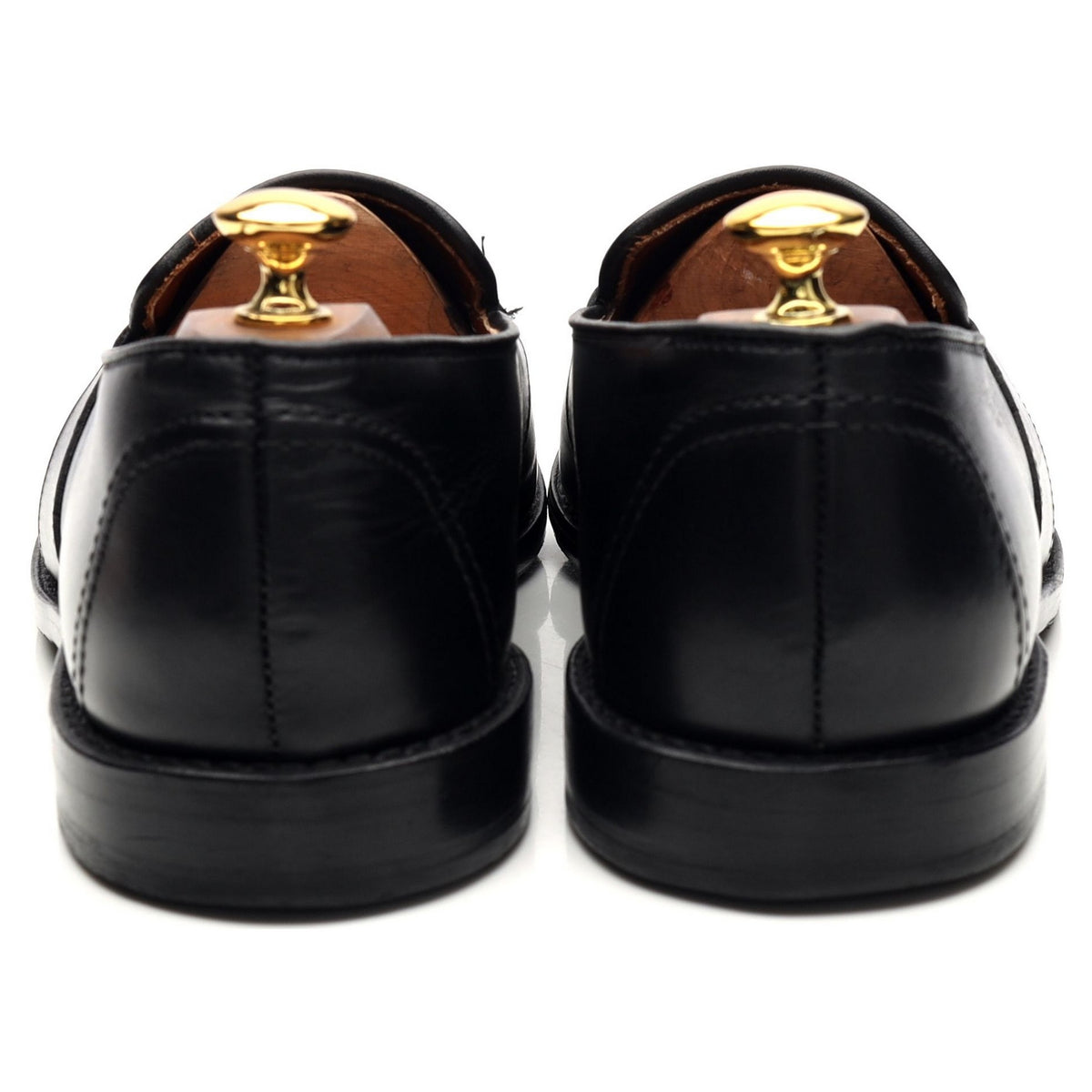 &#39;Randolph&#39; Black Leather Loafers UK 10 US 11 D