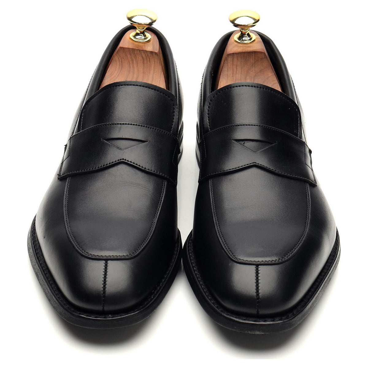 &#39;Clay&#39; Black Leather Loafers UK 7 G