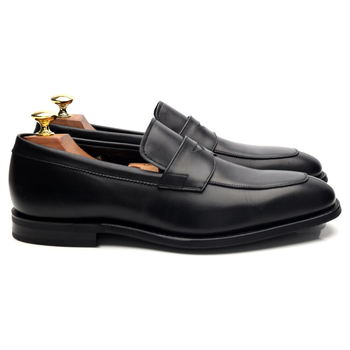 &#39;Clay&#39; Black Leather Loafers UK 7 G