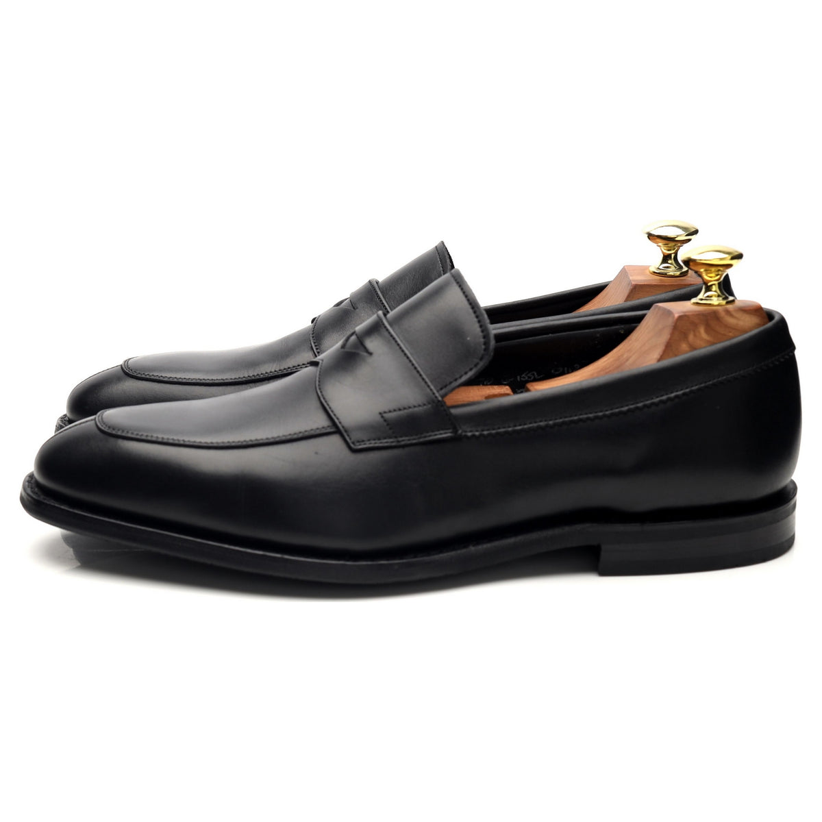 &#39;Clay&#39; Black Leather Loafers UK 7 G