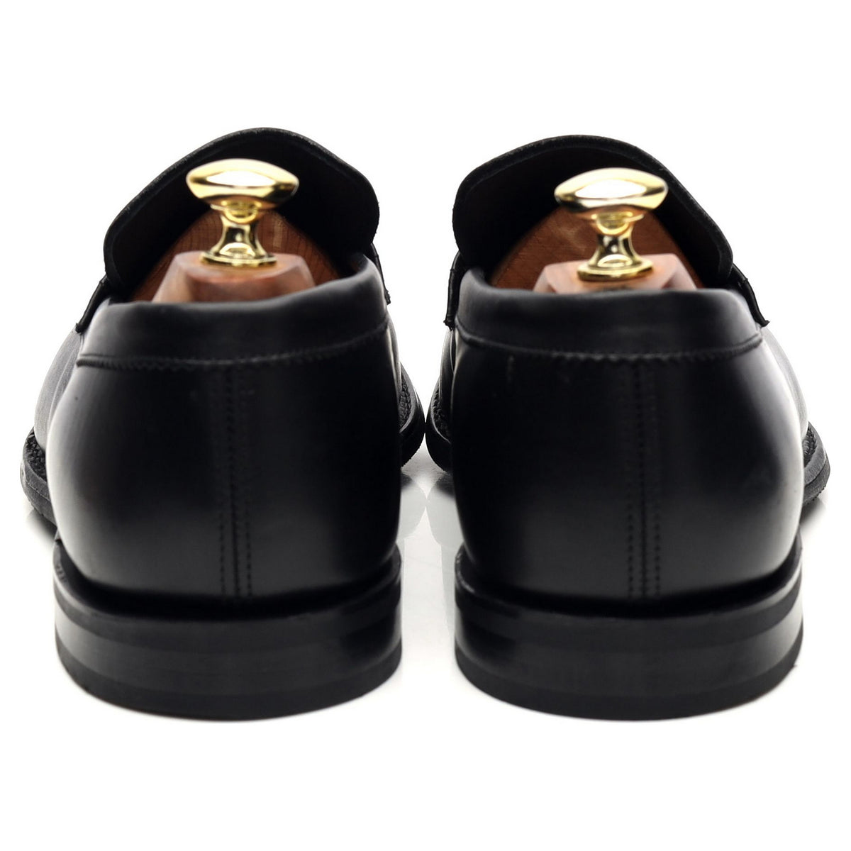 &#39;Clay&#39; Black Leather Loafers UK 7 G