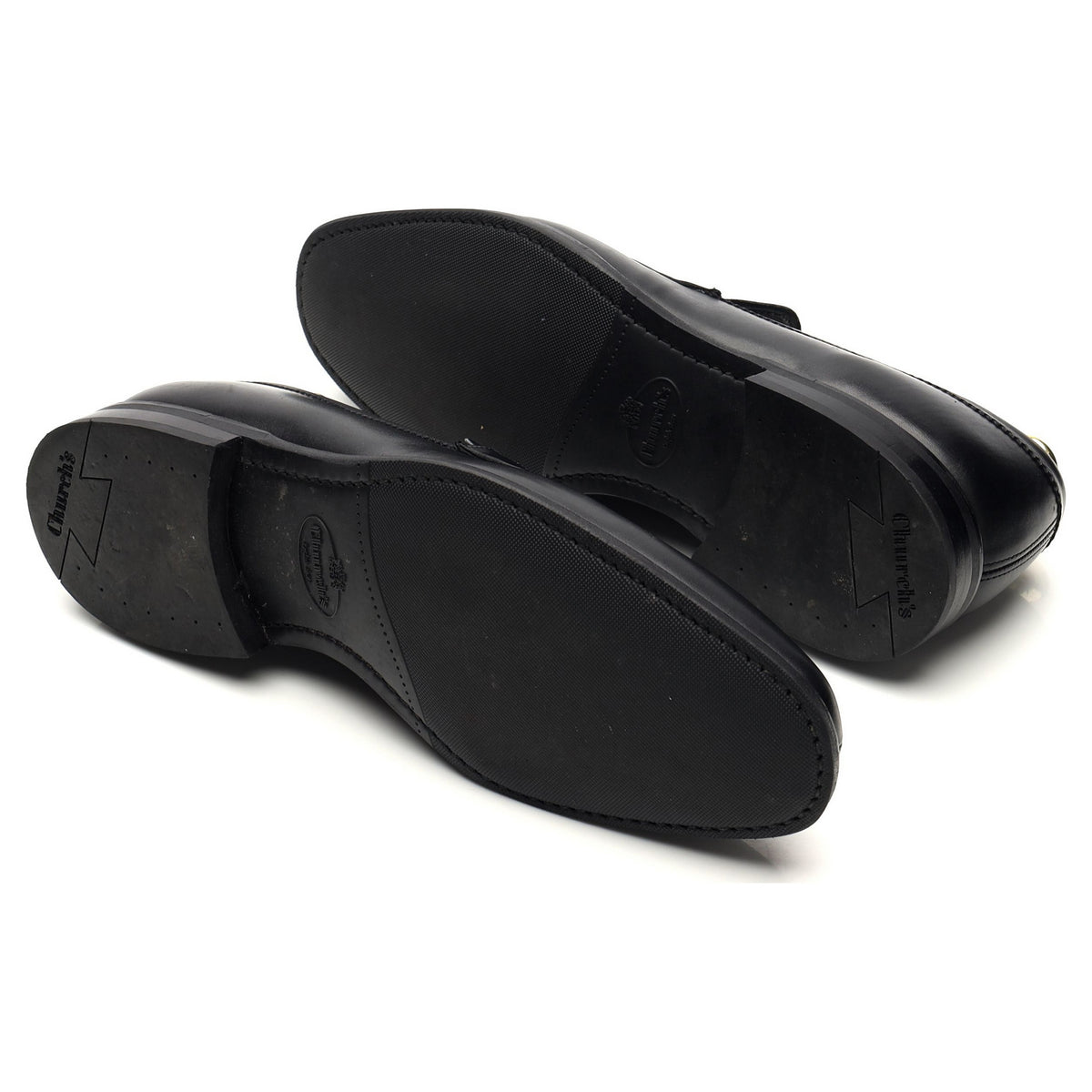 &#39;Clay&#39; Black Leather Loafers UK 7 G